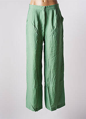 Pantalon large vert JANE WOOD pour femme