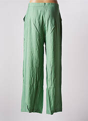 Pantalon large vert JANE WOOD pour femme seconde vue