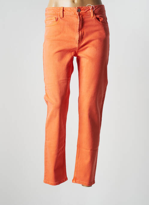 Jeans coupe droite orange ONLY pour femme