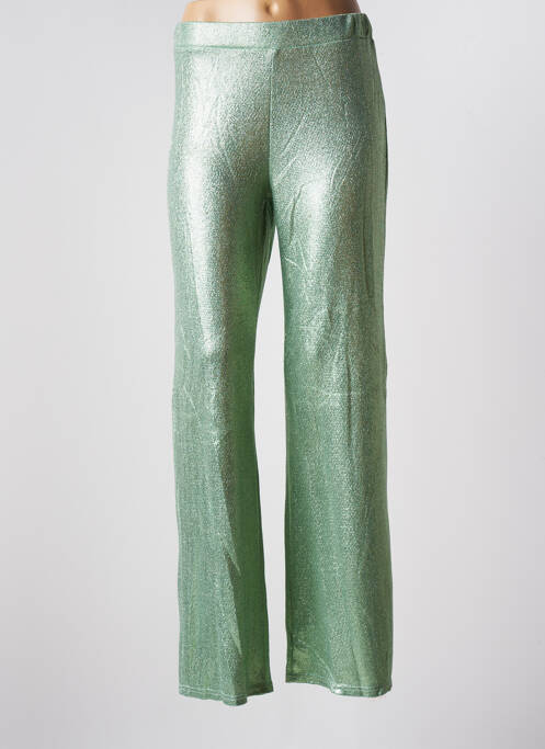 Pantalon droit vert MINETTE pour femme