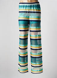 Pantalon droit stretch taille normale vert VIE TA VIE femme