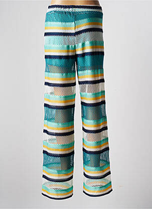 Pantalon droit stretch taille normale vert VIE TA VIE femme