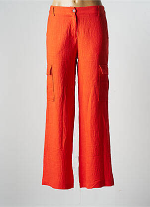 Pantalon cargo taille élastique taille normale orange SCARLET ROOS femme