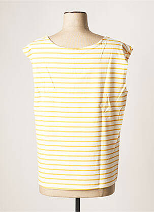 T-shirt stretch manches courtes jaune LAURE + MAX femme