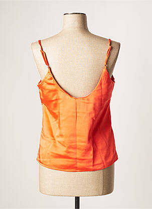 Top manches bretelles ajustables fines bretelles orange ONLY femme