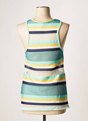 Top stretch sans manche vert VIE TA VIE femme