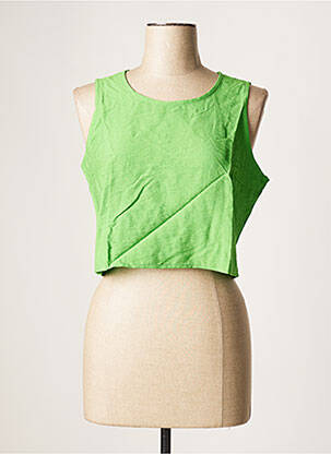 Top sans manche sans manche vert BOBBIE&BOB femme
