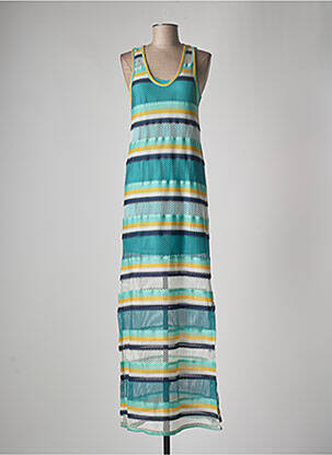 Robe longue sans manche sans manche bleu VIE TA VIE femme