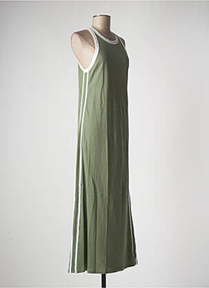 Robe longue sans manche sans manche vert NINETTE femme