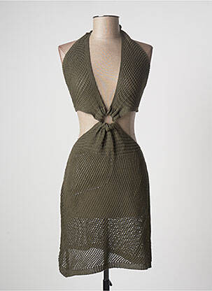 Robe de plage coupe cintrée vert PATRICIA FORGEAL femme