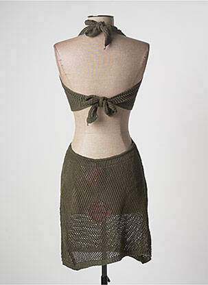 Robe de plage coupe cintrée vert PATRICIA FORGEAL femme