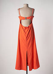 Robe mi-longue orange JANE WOOD pour femme seconde vue