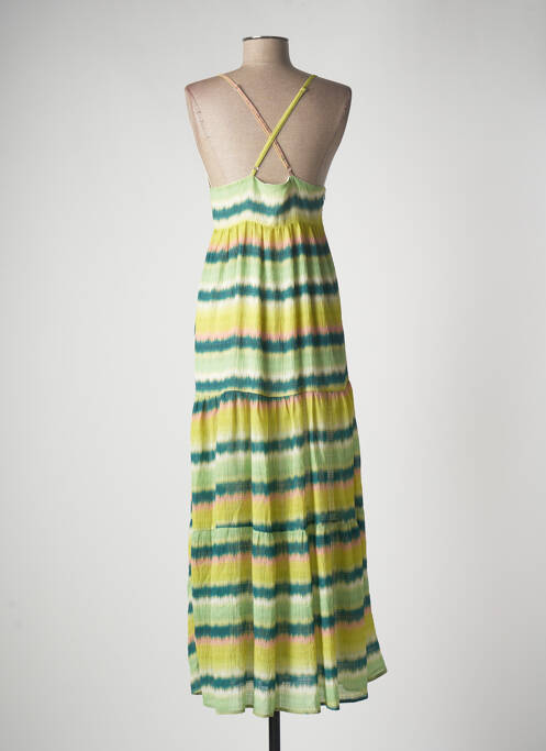 Robe longue vert JANE WOOD pour femme