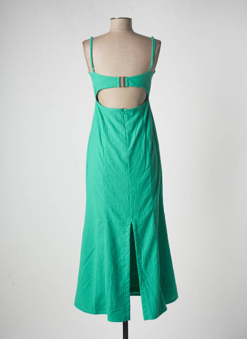 Robe mi-longue vert JANE WOOD pour femme