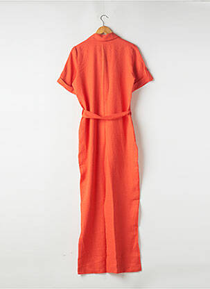 Combi-pantalon fermeture boutonnée sur le devant manches courtes orange SCARLET ROOS femme