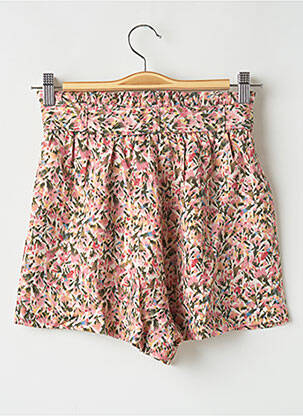 Short taille élastique taille haute rose LAURE + MAX femme