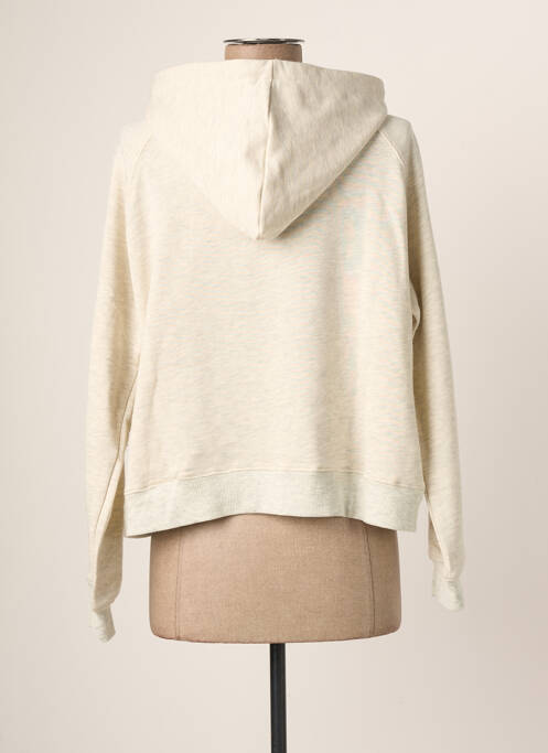 Sweat-shirt à capuche beige LAURE + MAX femme