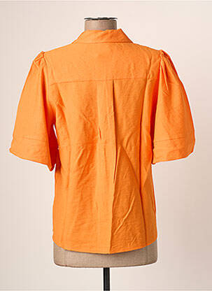 Chemisier coupe droite manches courtes orange BOBBIE&BOB femme