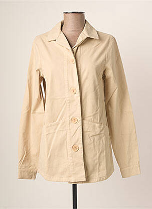 Veste casual coupe droite beige JANIS & JOHN femme
