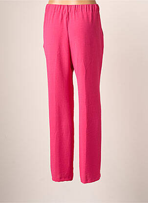 Pantalon large tissage popeline taille normale rose EMA BLUE'S femme