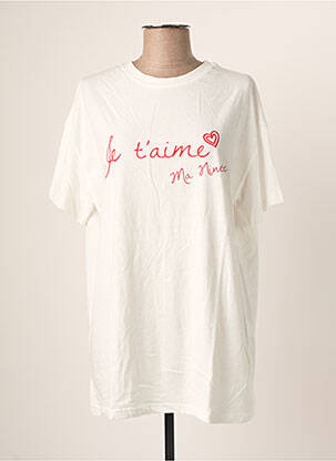 T-shirt blanc MINETTE pour femme