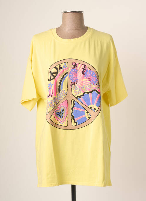 T-shirt jaune MINETTE pour femme