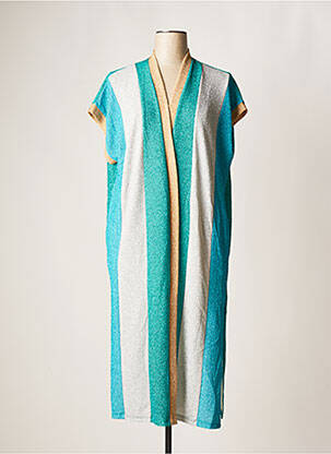 Veste kimono col v vert VIE TA VIE femme