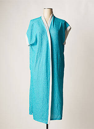 Veste kimono col v bleu VIE TA VIE femme