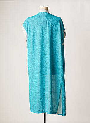Veste kimono col v bleu VIE TA VIE femme