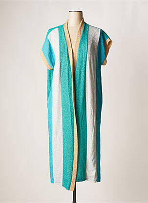 Veste kimono col v vert VIE TA VIE femme