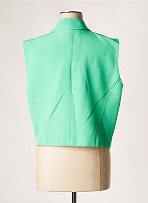 Blazer finition intérieure doublure satiné vert JANIS & JOHN femme