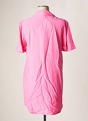 Tunique manches courtes tissage crêpe rose BOBBIE&BOB femme