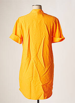 Tunique manches courtes tissage crêpe orange BOBBIE&BOB femme