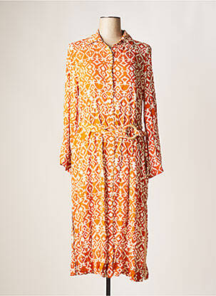 Robe mi-longue orange SKATÏE pour femme