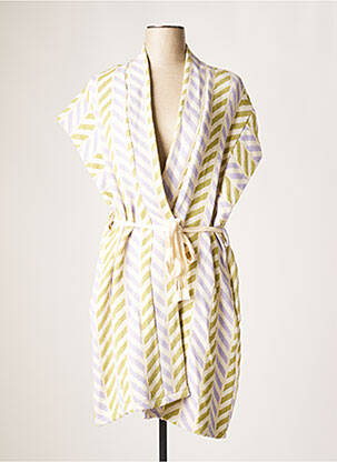 Veste kimono beige MINETTE pour femme
