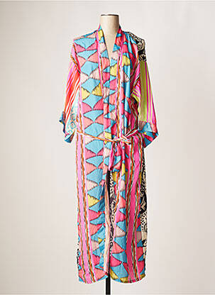 Veste kimono rose BIANCA pour femme