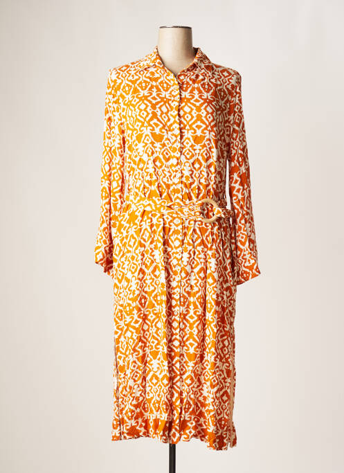Robe mi-longue orange SKATÏE pour femme