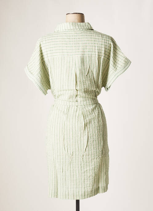 Robe mi-longue vert LAURE + MAX pour femme