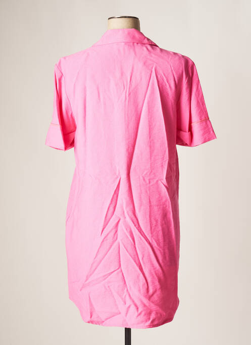 Tunique manches courtes rose BOBBIE&BOB pour femme