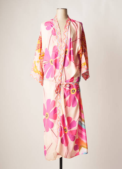 Veste kimono rose BIANCA pour femme