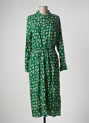 Robe mi-longue vert COMPAÑIA FANTASTICA pour femme
