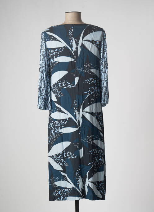 Robe mi-longue imprimé fantaisie manches longues bleu WHITE STUFF femme