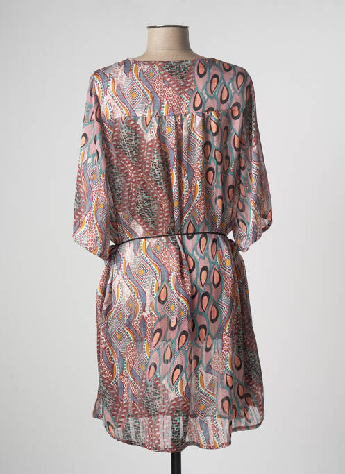 Robe mi-longue rose CANAT pour femme