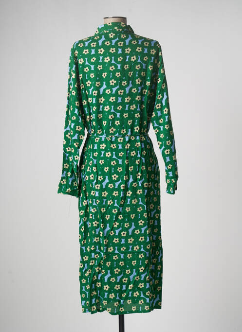 Robe mi-longue vert COMPAÑIA FANTASTICA pour femme