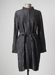 Robe mi-longue manches longues manches longues noir MY ESSENTIAL WARDROBE femme