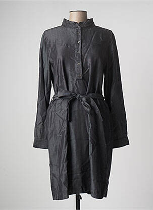 Robe mi-longue manches longues manches longues noir MY ESSENTIAL WARDROBE femme