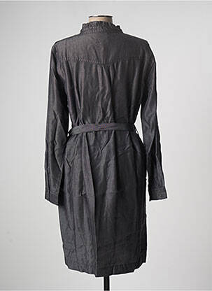 Robe mi-longue manches longues manches longues noir MY ESSENTIAL WARDROBE femme