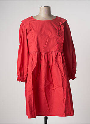 Robe courte manches 3/4 manches 3/4 rouge COMPAÑIA FANTASTICA femme