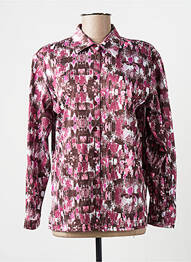 Chemisier coupe cintrée manches longues violet VALMODE femme
