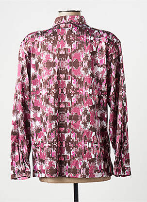 Chemisier coupe cintrée manches longues violet VALMODE femme